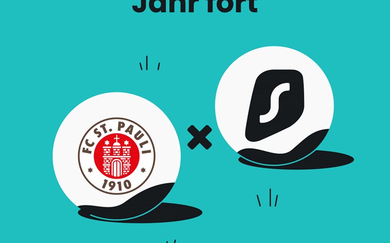 Surfshark und der FC St. Pauli verlängern Partnerschaft